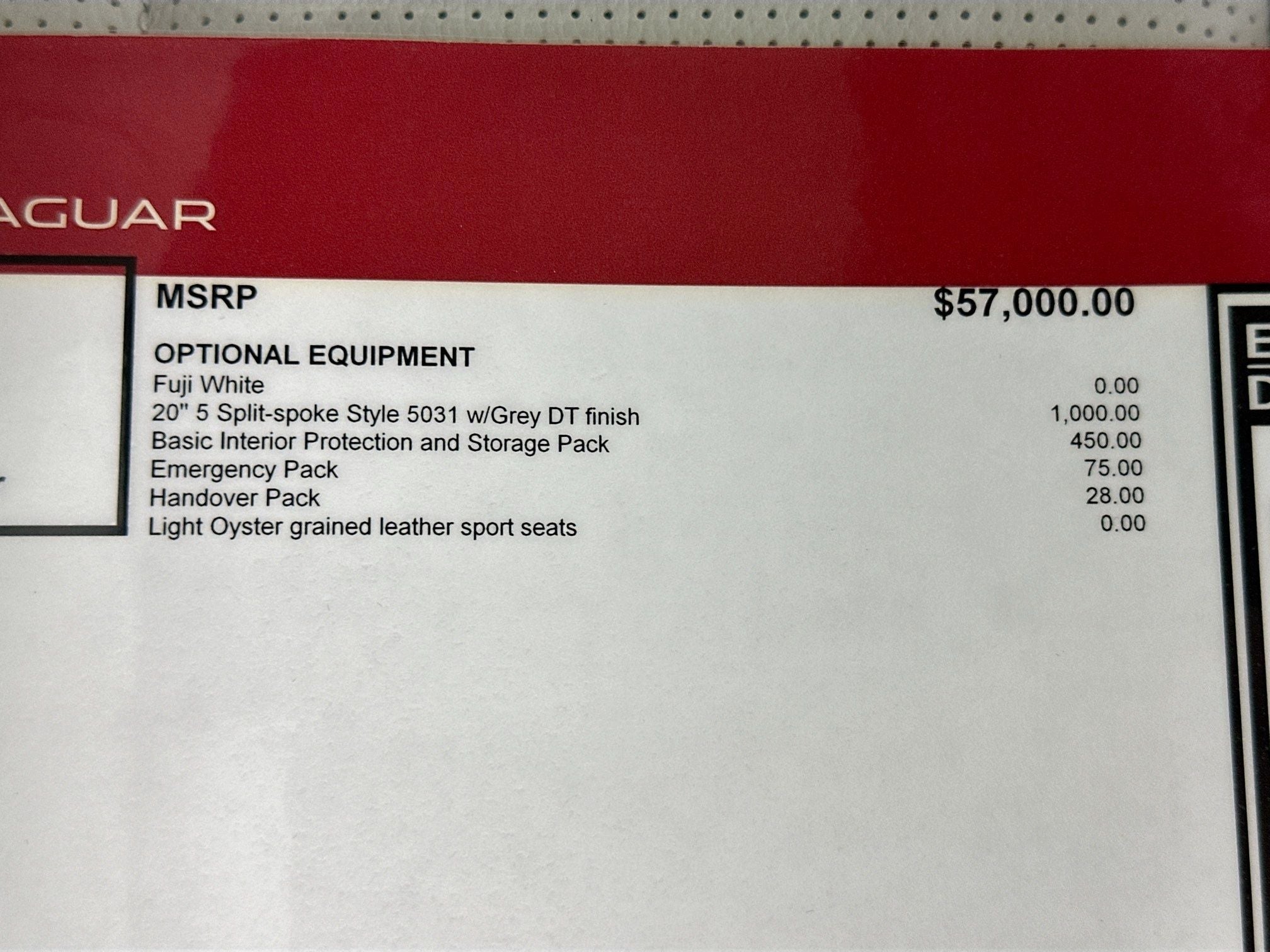 2026 Jaguar F-PACE P250 R-Dynamic S