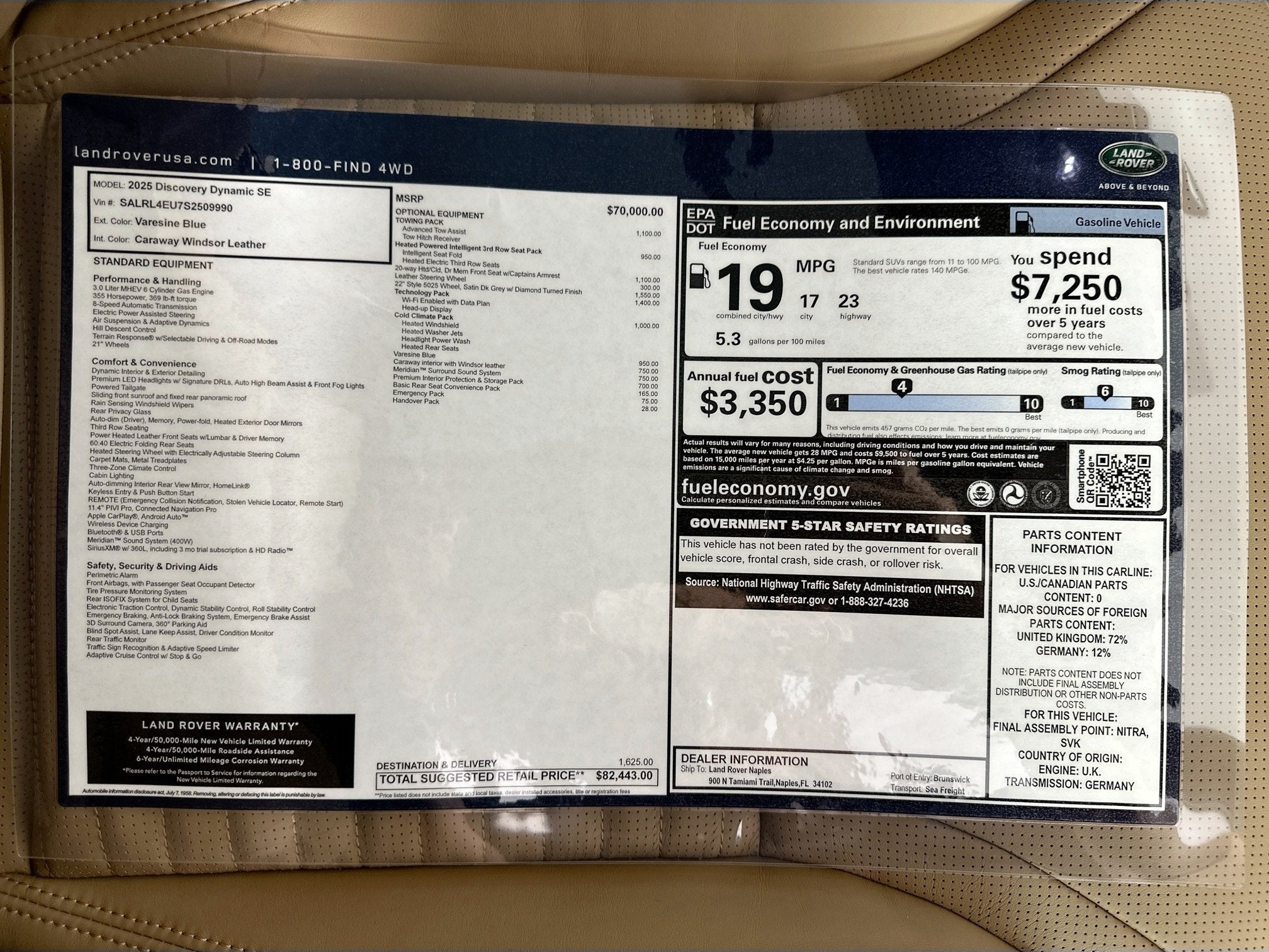 2025 Land Rover Discovery Dynamic SE