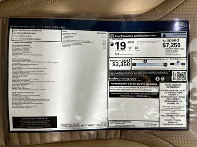 2025 Land Rover Discovery Dynamic SE