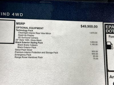 2026 Land Rover Range Rover Evoque S