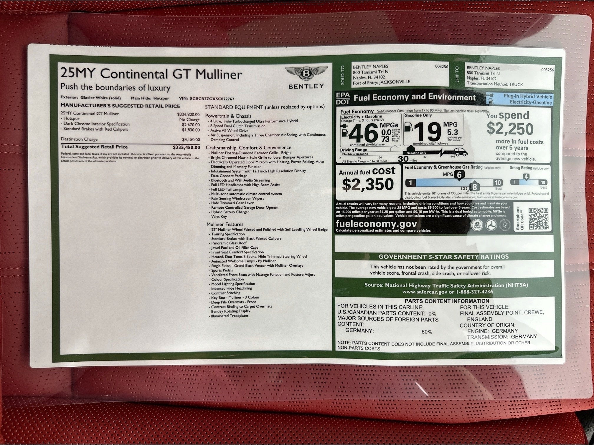 2025 Bentley Continental GT Mulliner