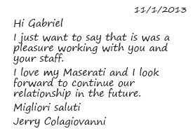 Jerry Colagiovanni Testimonial